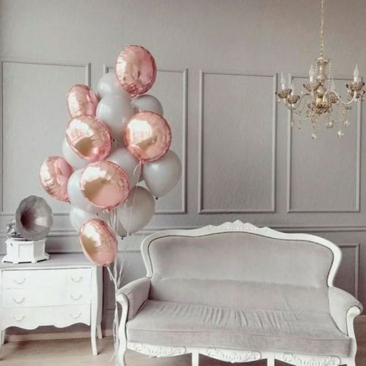 Фонтан шаров "Софт рози" в Твери