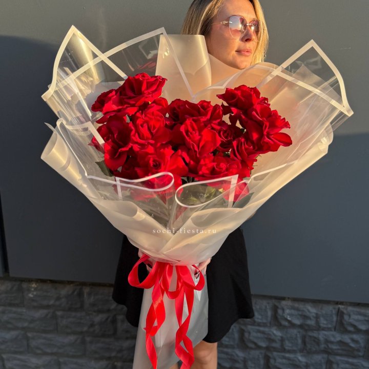  Букет  высоких роз 15 шт в Твери