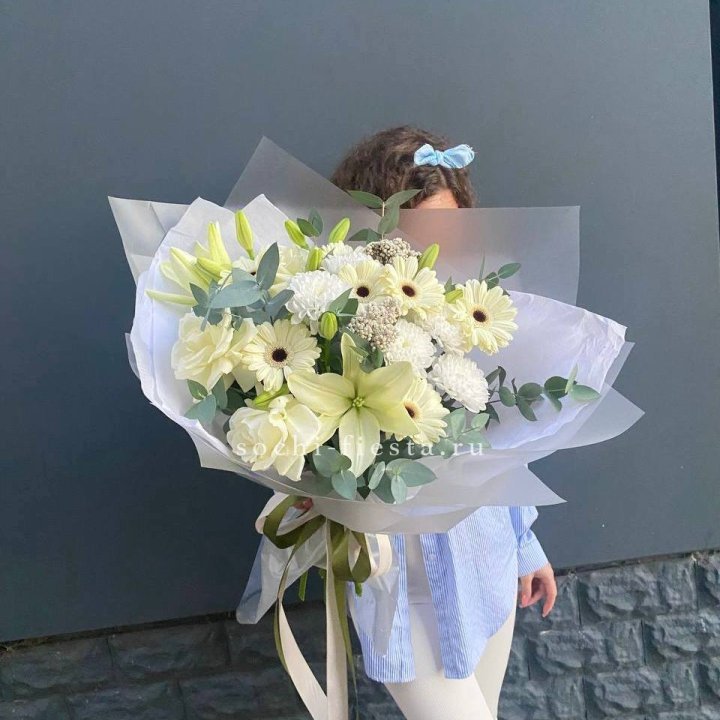 Букет с лилией и герберой в Твери