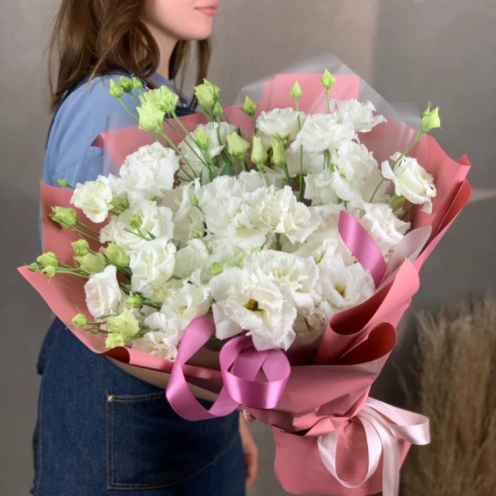 Букет эустом "Пудра" в Твери