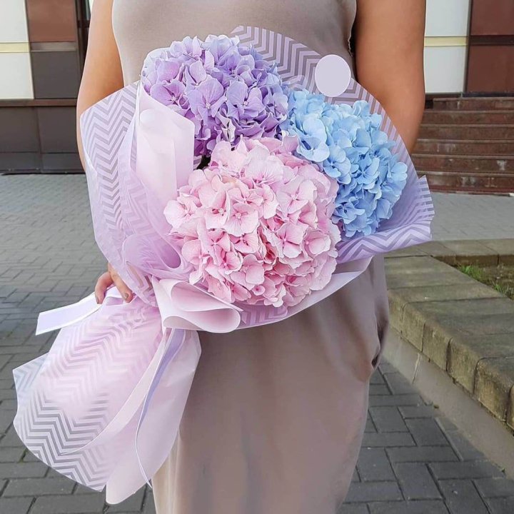 Букет гортензий "Пуф" в Твери