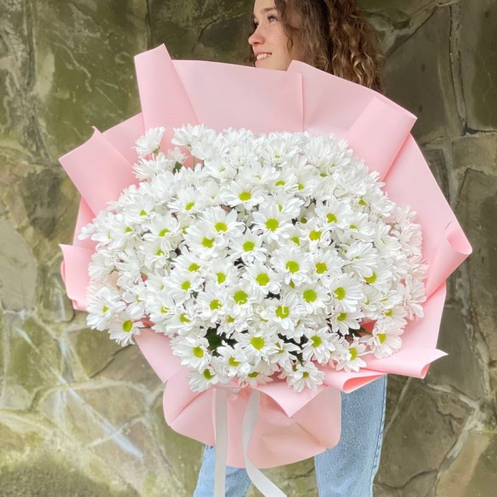  Букет хризантем "Крем" в Твери