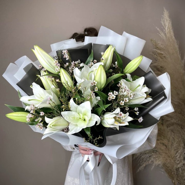 Букет лилий Снежная королева в Твери
