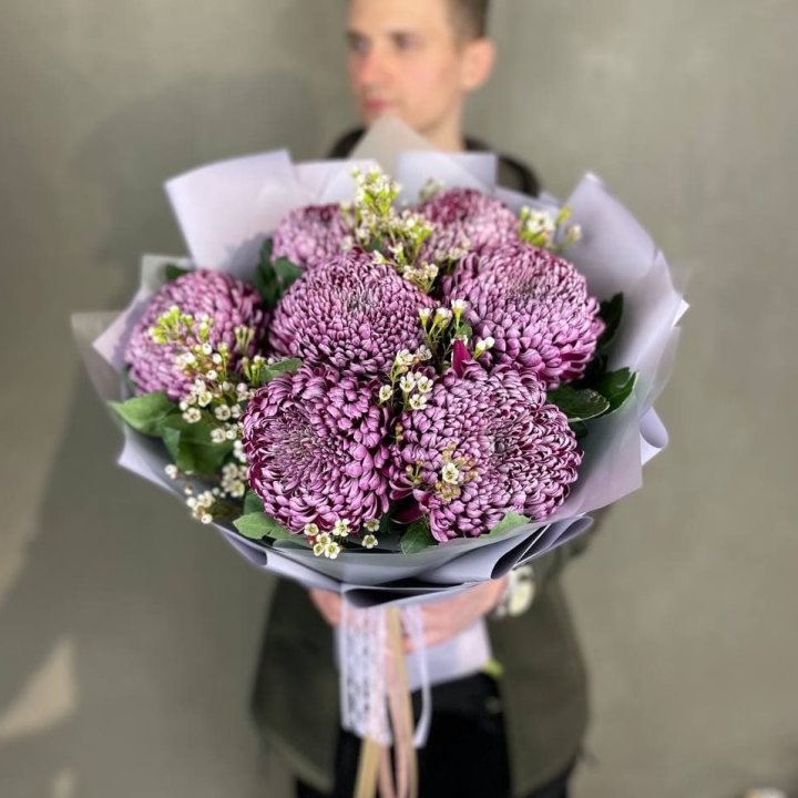 Букет хризантем "Палермо" в Твери