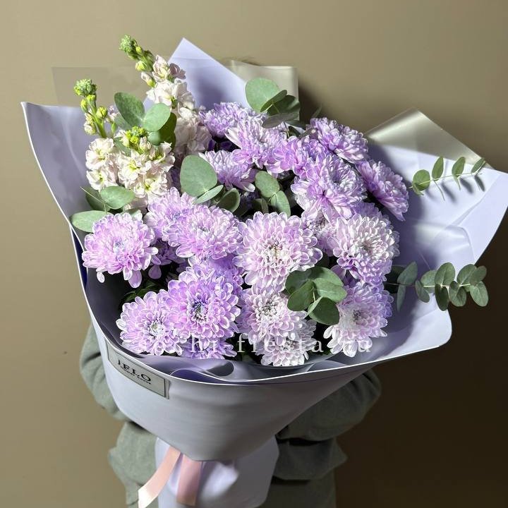 Дуо хризантема и маттиола в Твери