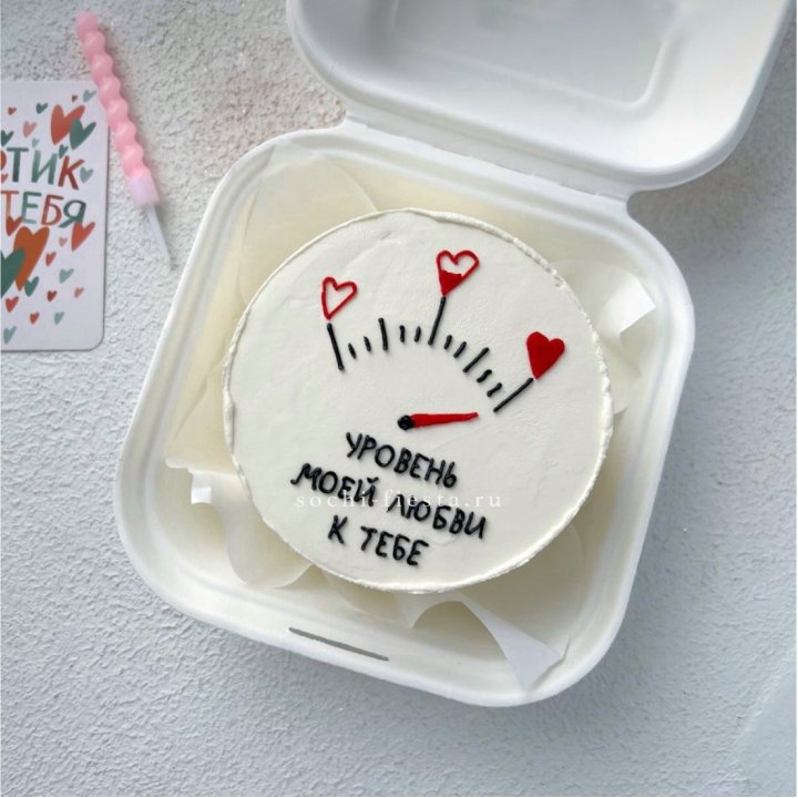 Бенто-торт "Уровень моей любви к тебе"  в Твери