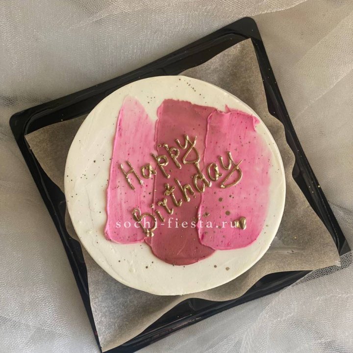 Бенто-торт "С днём рождения" пастель в Твери