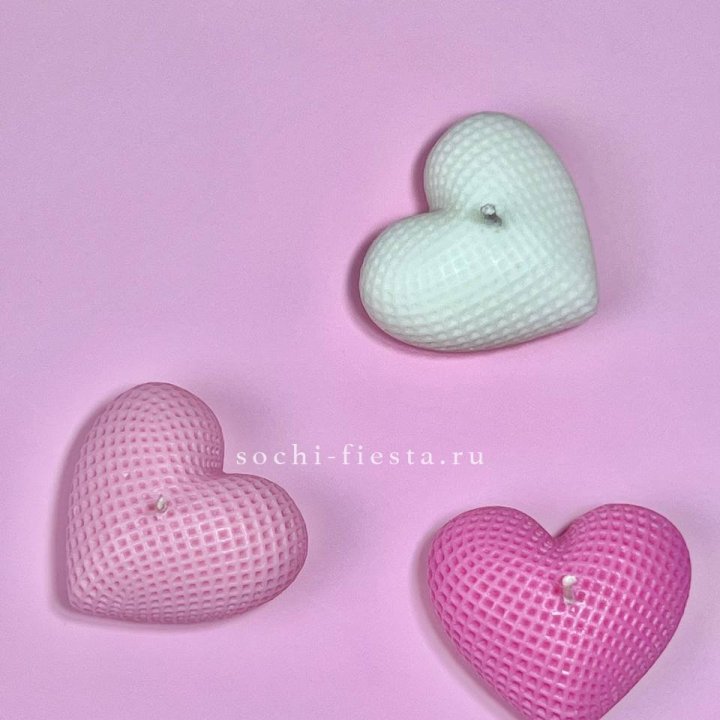 Набор свеч сердец в Твери