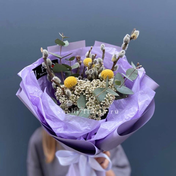 Букет с Вербой №1 в Твери