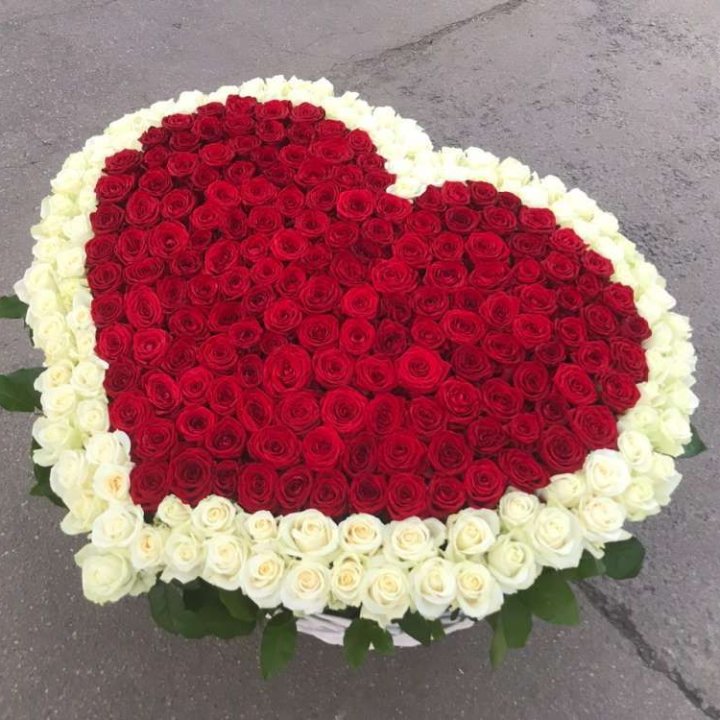 333 розы в корзине в Твери