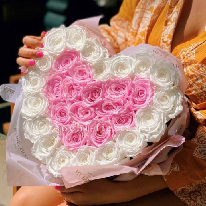 Бокс сердце с розами №2 в Твери