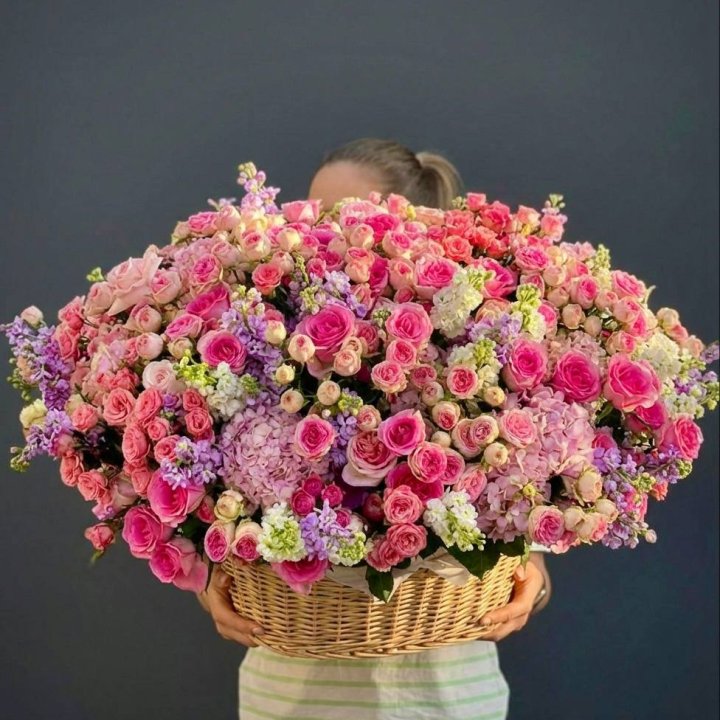 Цветочная корзина гигант №5 в Твери