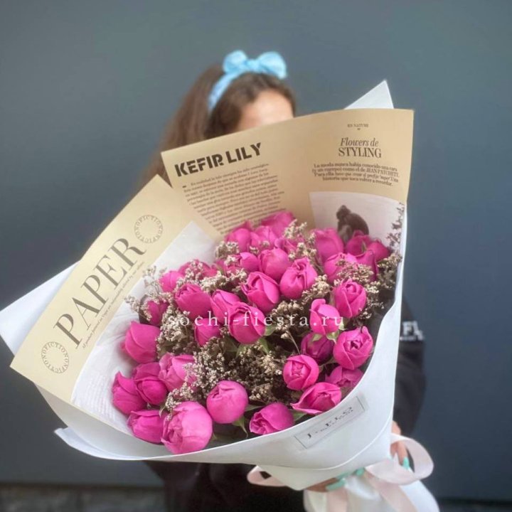 Пионовидные розы баблс №3 в Твери