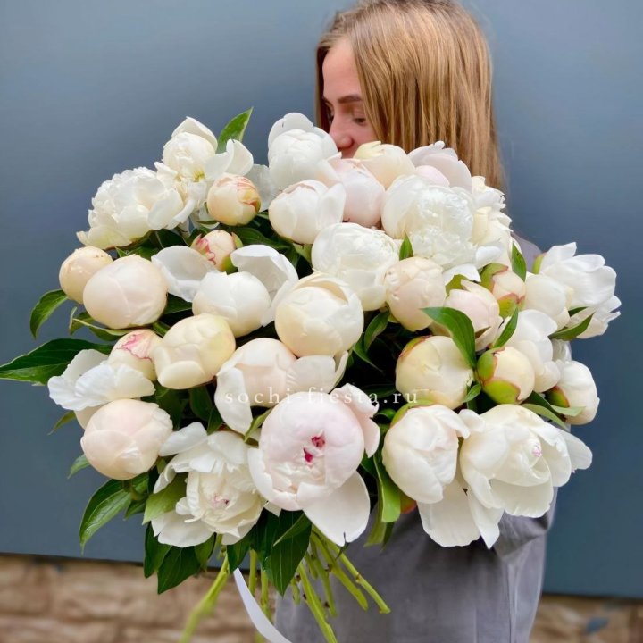 Охапка пионов в Твери