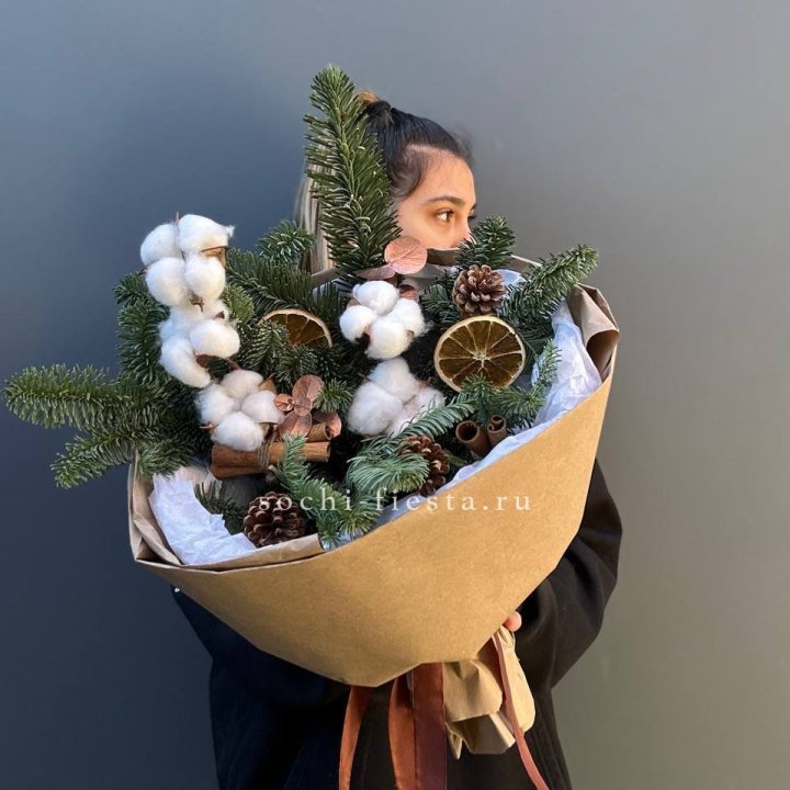 Зимний букет с нобилисом в Твери