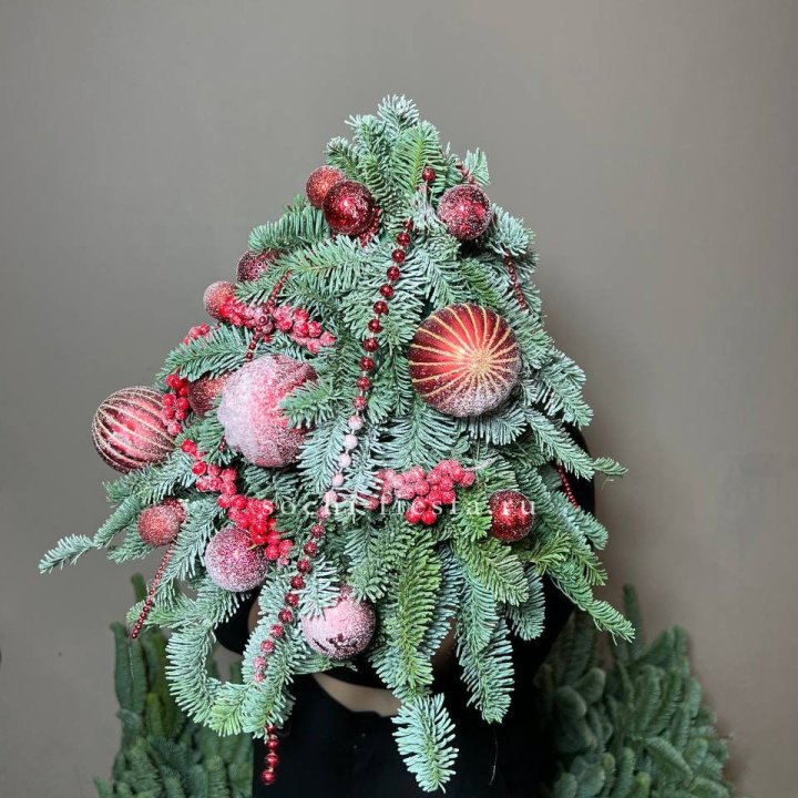 Ёлка красная в Твери