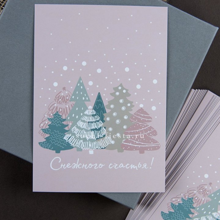 Открытка к букету "Снежного счастья" в Твери