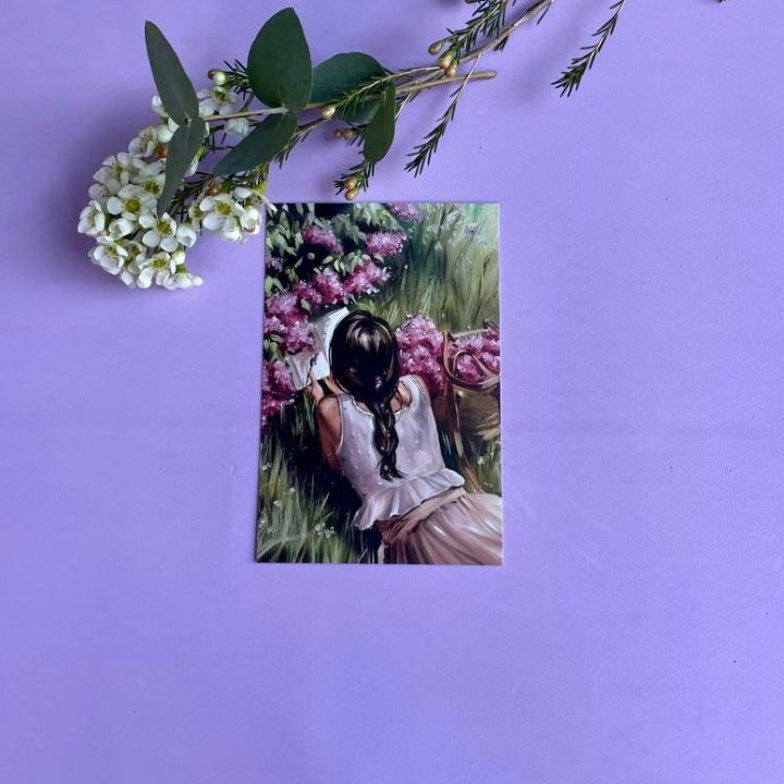 Открытка к букету "Среди пионов" в Твери