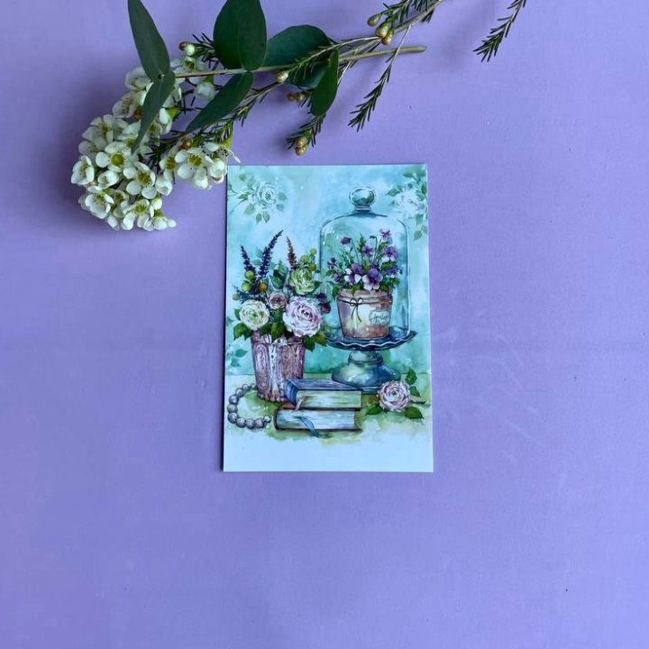 Открытка к букету "Книги" в Твери