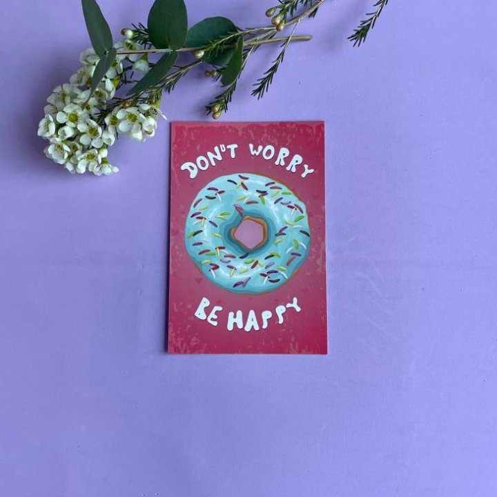 Открытка к букету "Не волнуйся..." в Твери