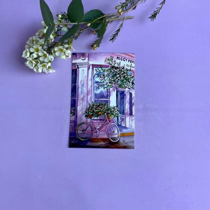 Открытка к букету "Розовый" в Твери