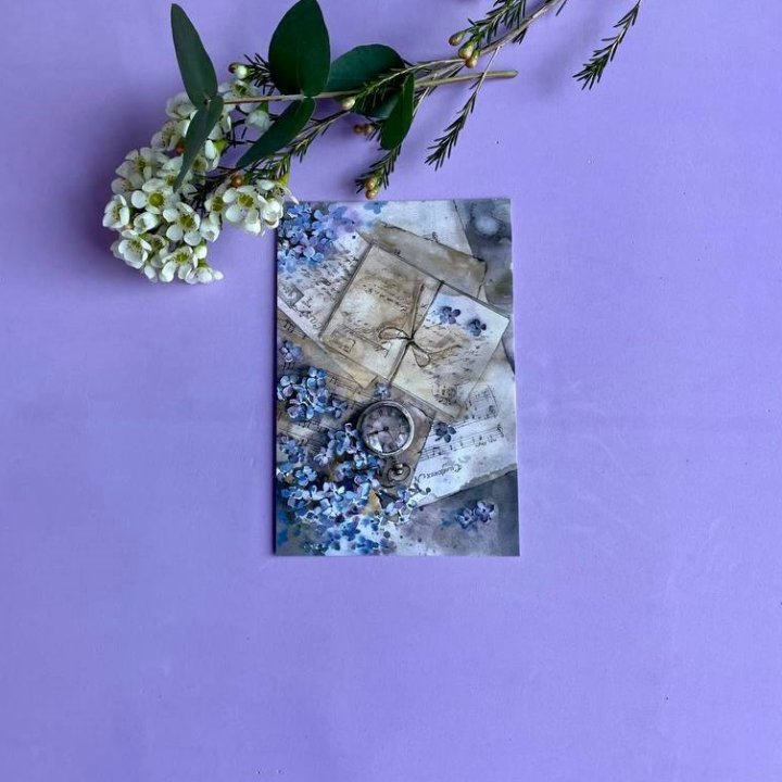 Открытка к букету "Время" в Твери