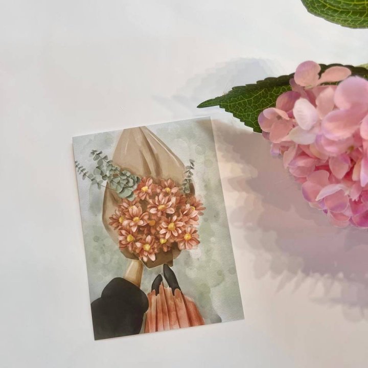 Открытка к букету "Букет" в Твери