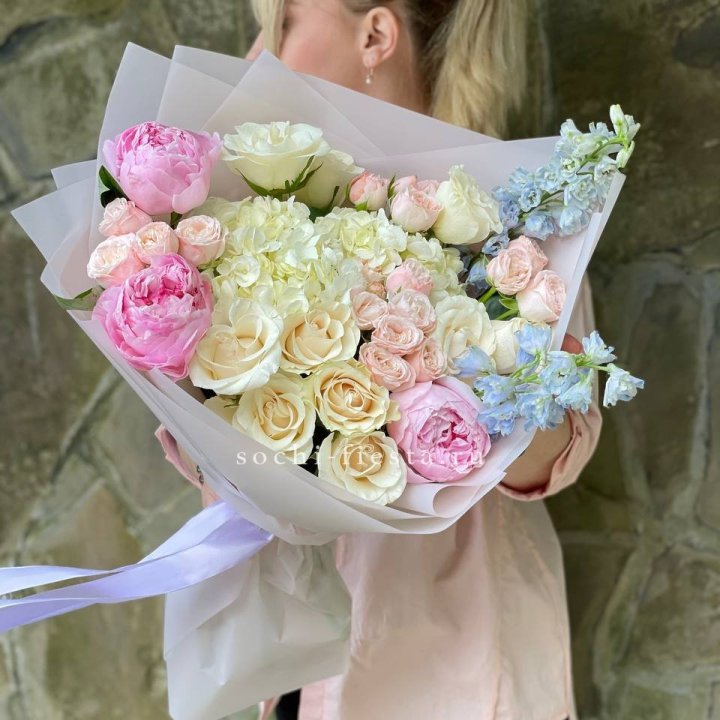 Букет с пионами "Богема" в Твери