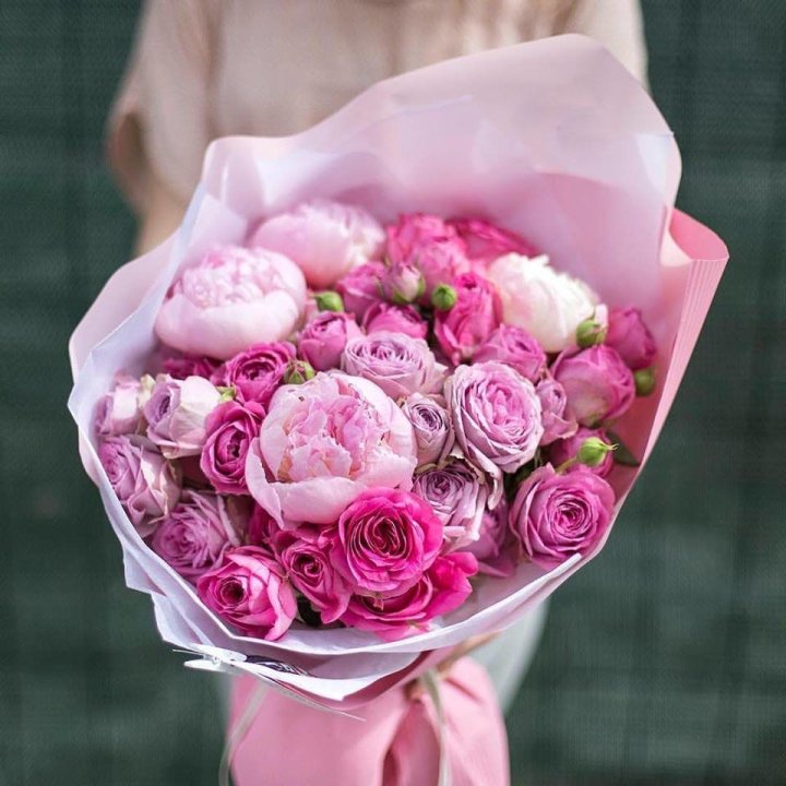 Букет с пионами "Леси" в Твери