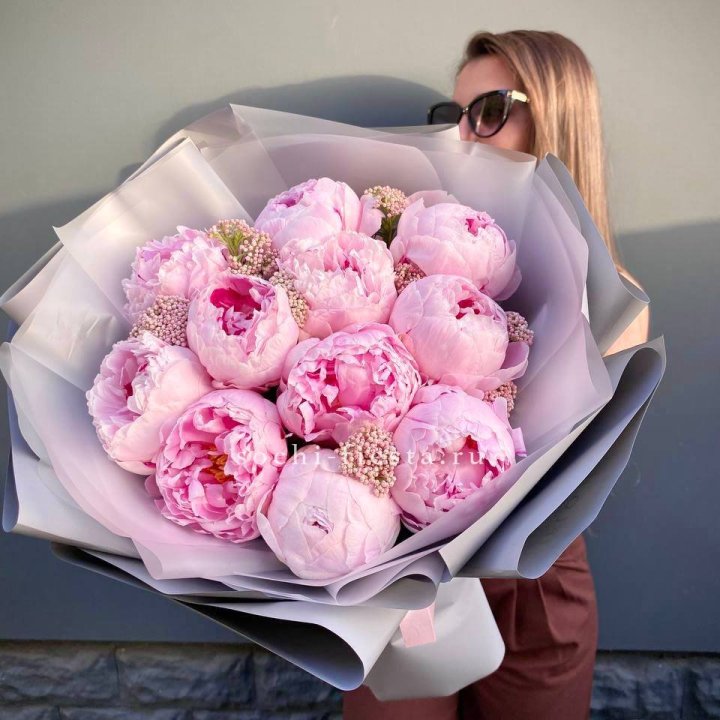 Букет с пионами "Стайл" в Твери