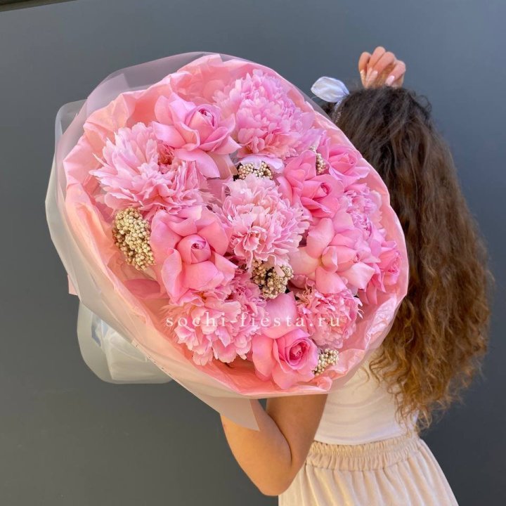  Букет с пионами "Пинки" в Твери