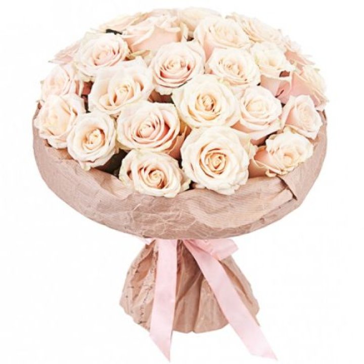 25 кремовых роз "Craft" в Твери