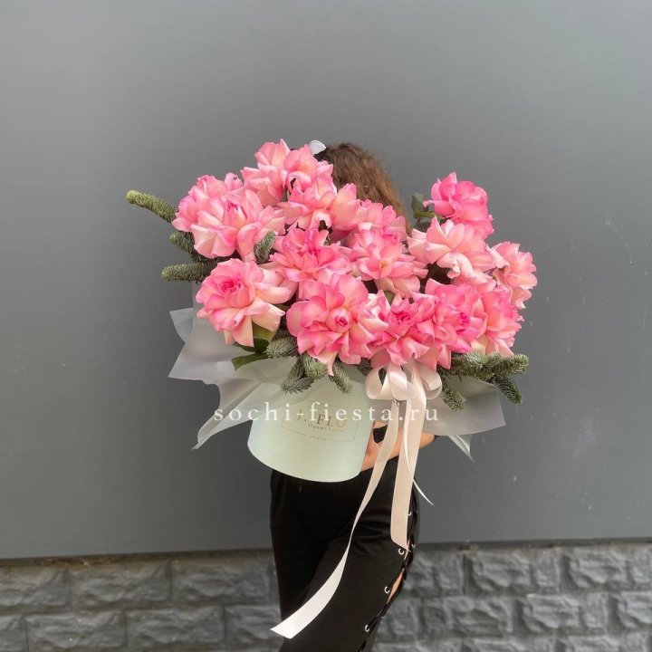 Бокс из 15 французских роз в Твери