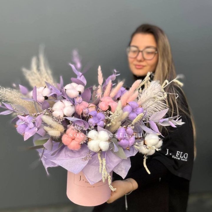 Авторский бокс с сухоцветами №4 в Твери