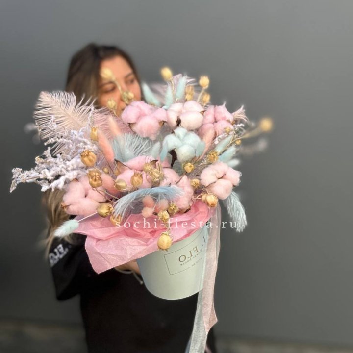 Авторский бокс с сухоцветами №2 в Твери