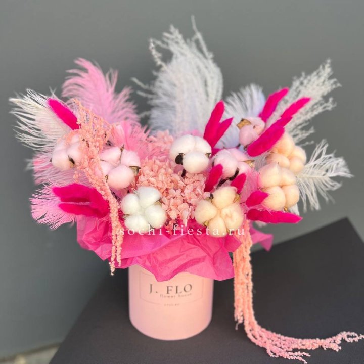 Авторский бокс с сухоцветами №1 в Твери