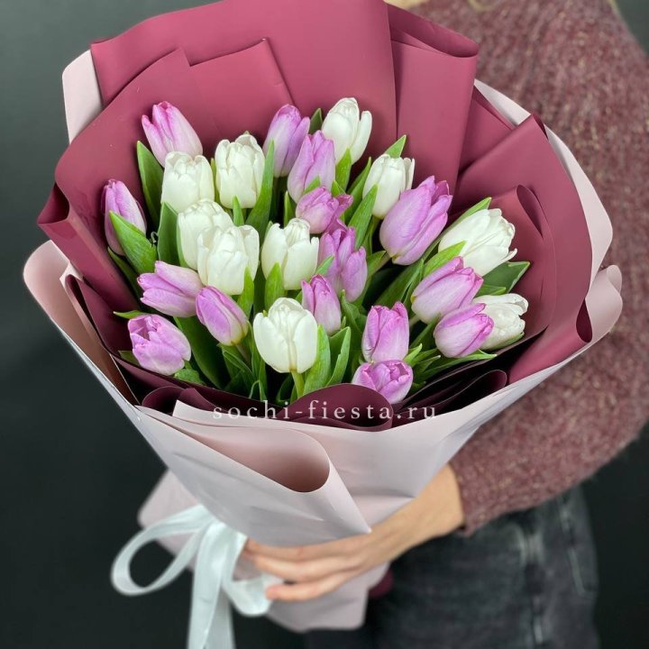 25 тюльпанов микс в Твери