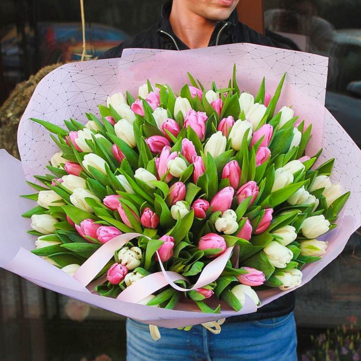 101 тюльпан микс в Твери