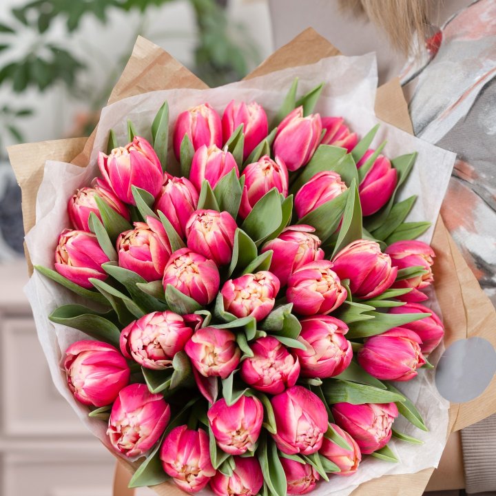 Букет пионовидных тюльпанов в Твери
